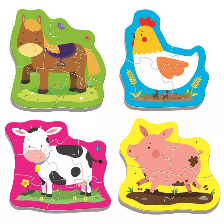 Trefl Animals on the Farm Jigsaw Puzzle: 8Pc, Toddler-Friendly, Large Pieces, Educational, Ages 1+