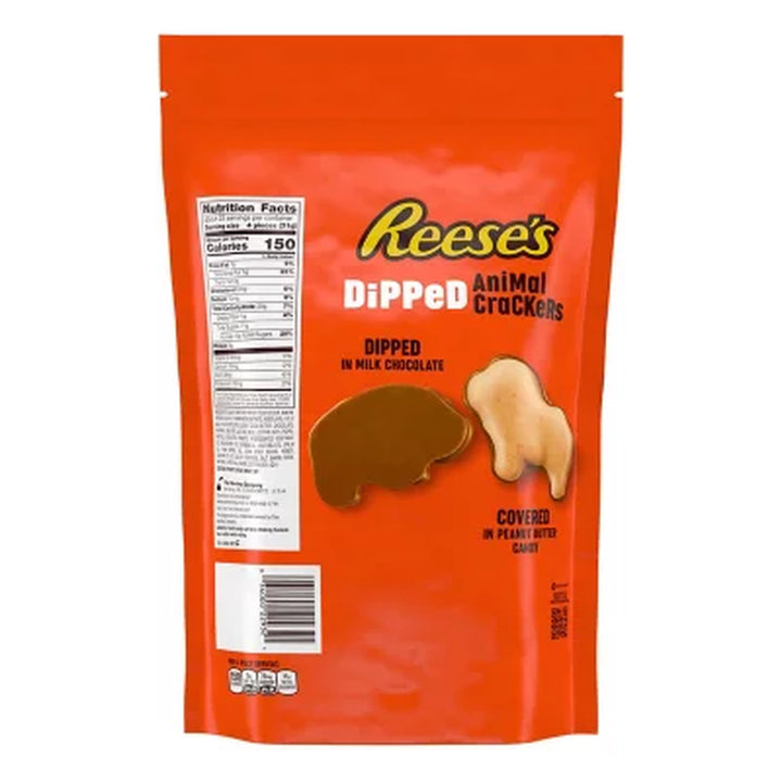 REESE'S Chocolate Peanut Butter Dipped, Animal Crackers, 24 Oz.
