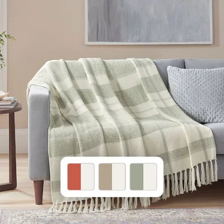 Member'S Mark Boucle Plaid Throw, 60" X 70" (Assorted Colors)