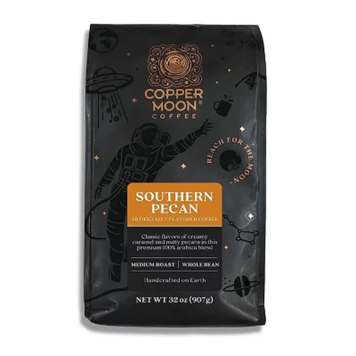 Copper Moon Medium Roast Whole Bean Coffee, Southern Pecan, 32 Oz.