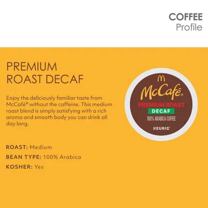 Mccafe Decaf Premium Roast K-Cup Coffee Pods 94 Ct.