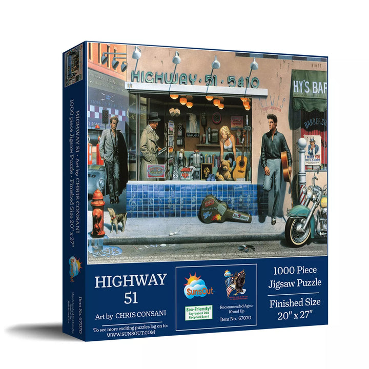 Sunsout Highway 51 1000 Pc Jigsaw Puzzle 67070