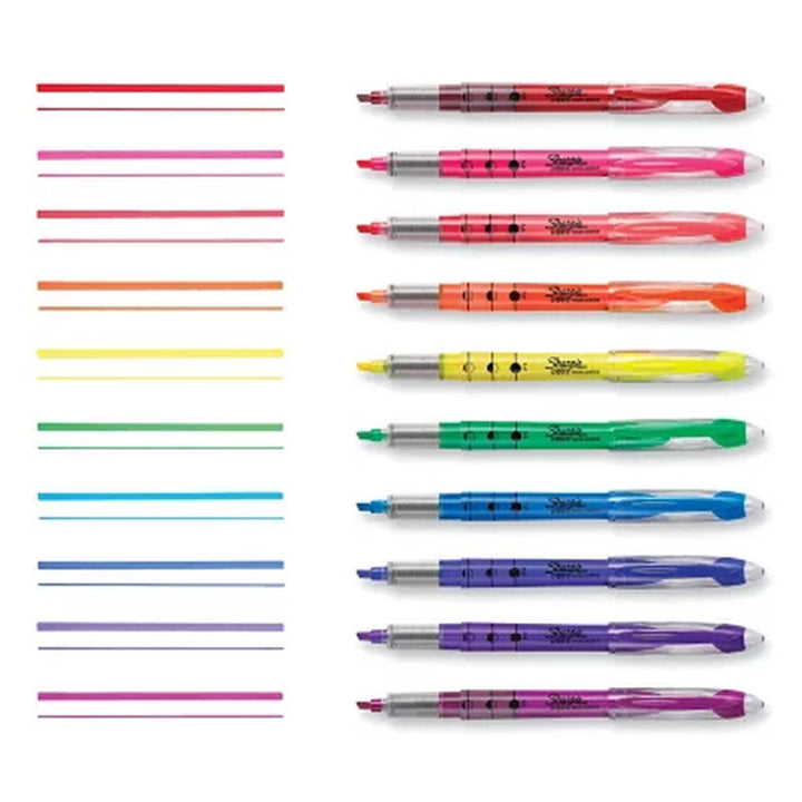 Sharpie - Accent Liquid Pen Style Highlighter, Chisel Tip, Assorted - 10/Set