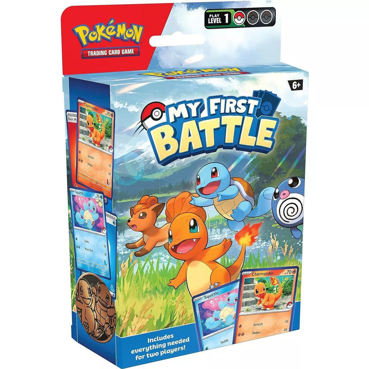 Pokémon TCG: My First Battle—Charmander and Squirtle (2 Ready-To-Play Mini Decks & Accessories) - Great for Beginners