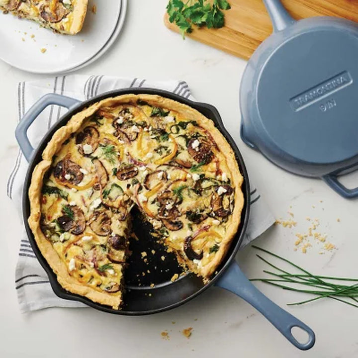 Tramontina 9" and 12" Enamel Cast Iron Skillet Set