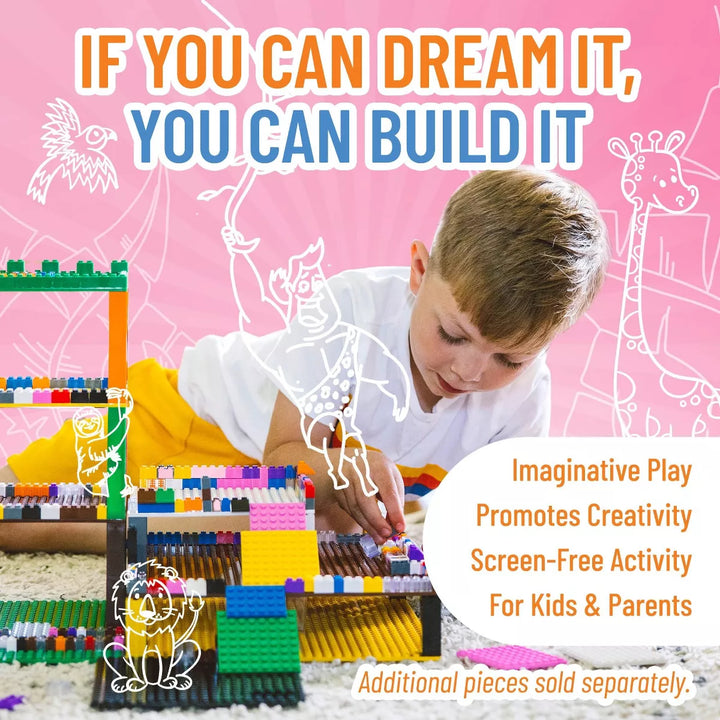 Strictly Briks Toy Building Block, Vibrant Colors, 336 Pieces, Classic Bricks Building Starter Kit