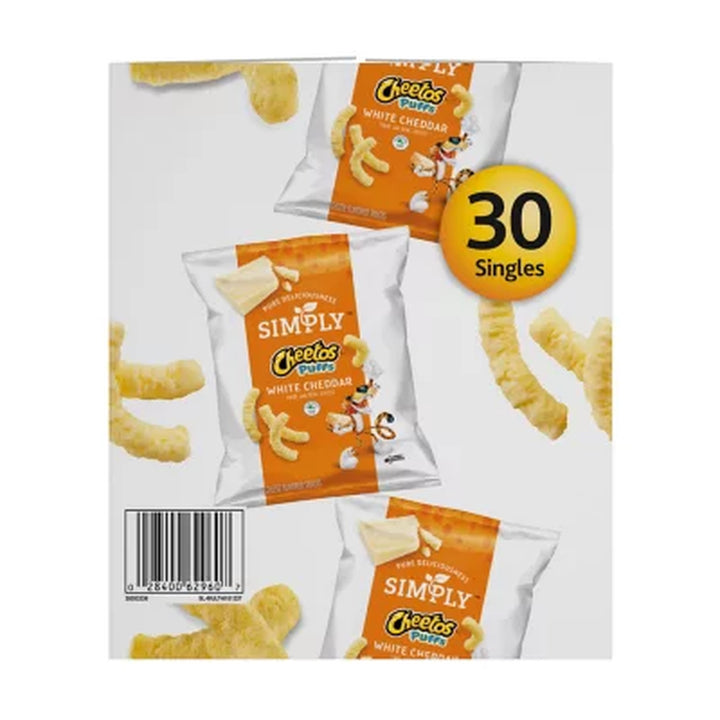 Simply Cheetos White Cheddar Puffs, 0.87 Oz., 30 Pk.