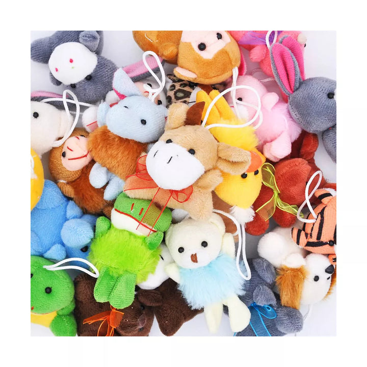 SYNCFUN 24 Pcs Mini Animal Plush Toy Party Favors, Stuffed Animals Pinata Fillers for Kids, Carnival Prizes, School Gifts, Birthday Party Supplies