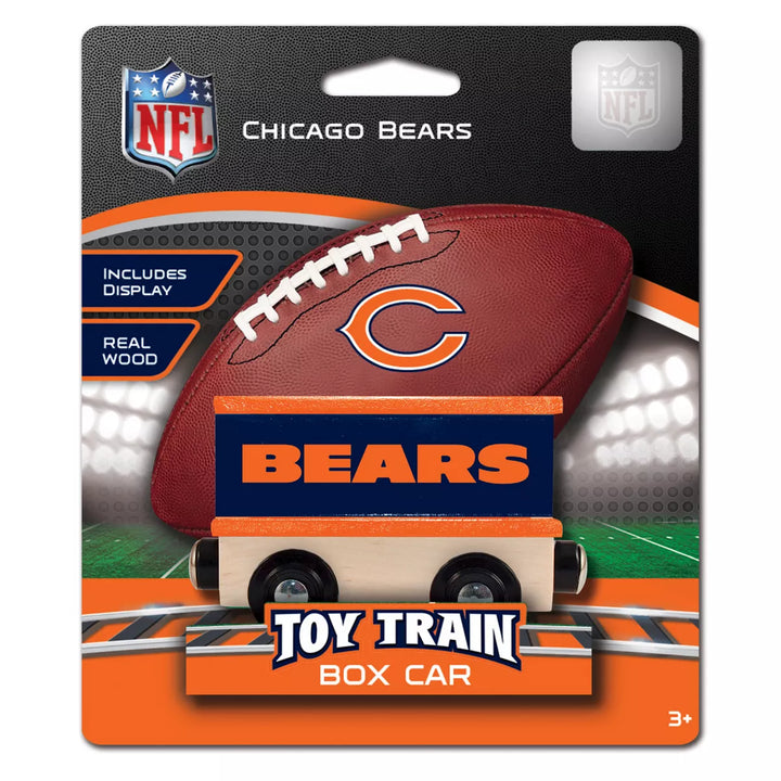 Masterpieces Wood Train Box Car - NFL Chicago Bears.