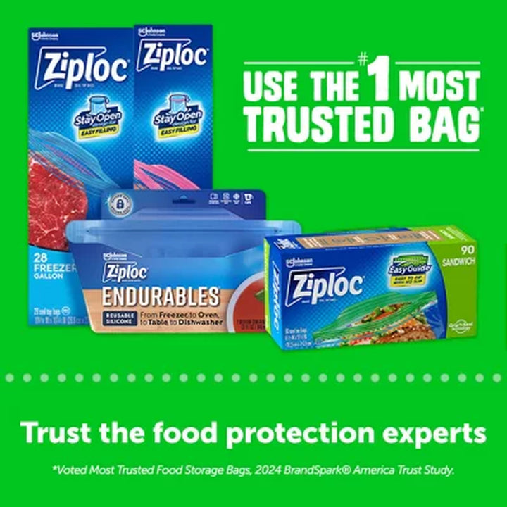 Ziploc Grip 'N Seal Top Snack Bags, 300 Ct.