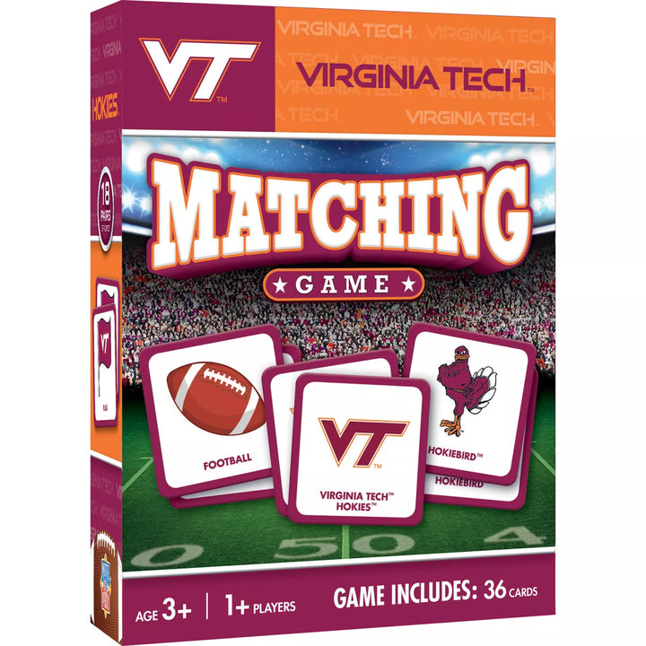 Masterpieces Officially Licensed NCAA Virginia Tech Hokies Matching Game for Kids and Families.