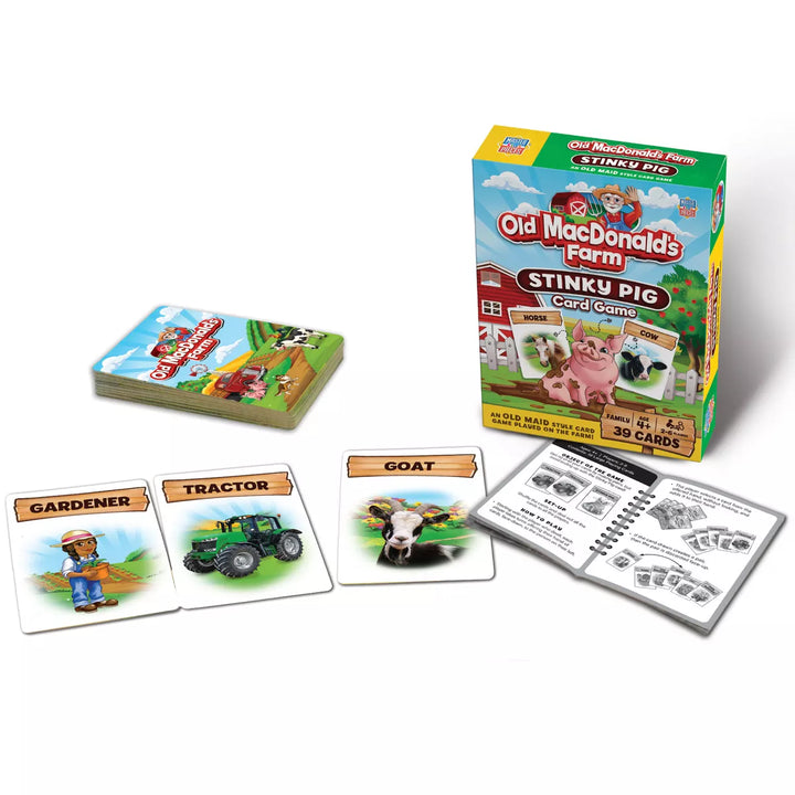 Masterpieces Kids Games - Old Macdonald'S Farm - Stinky Pig Kids Card Game.