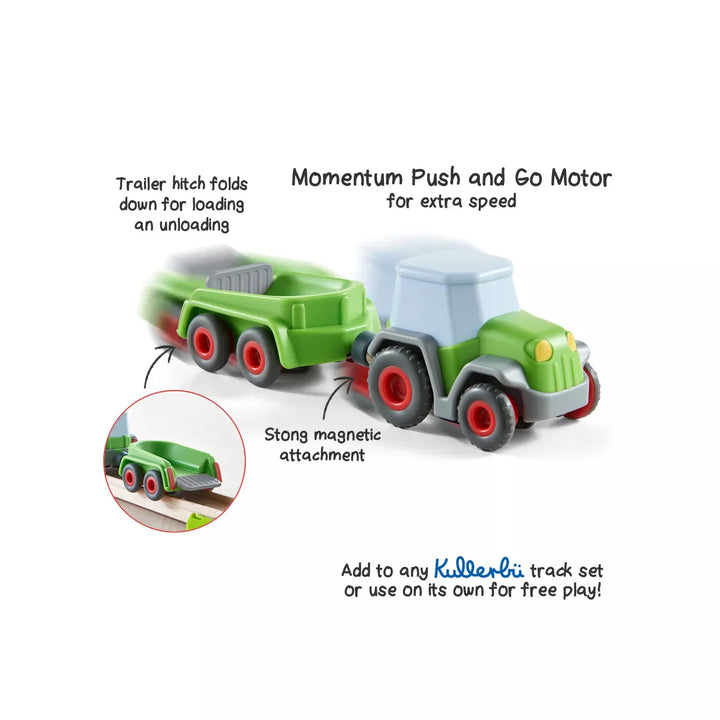 HABA Kullerbu Momentum Motor Tractor with Trailer