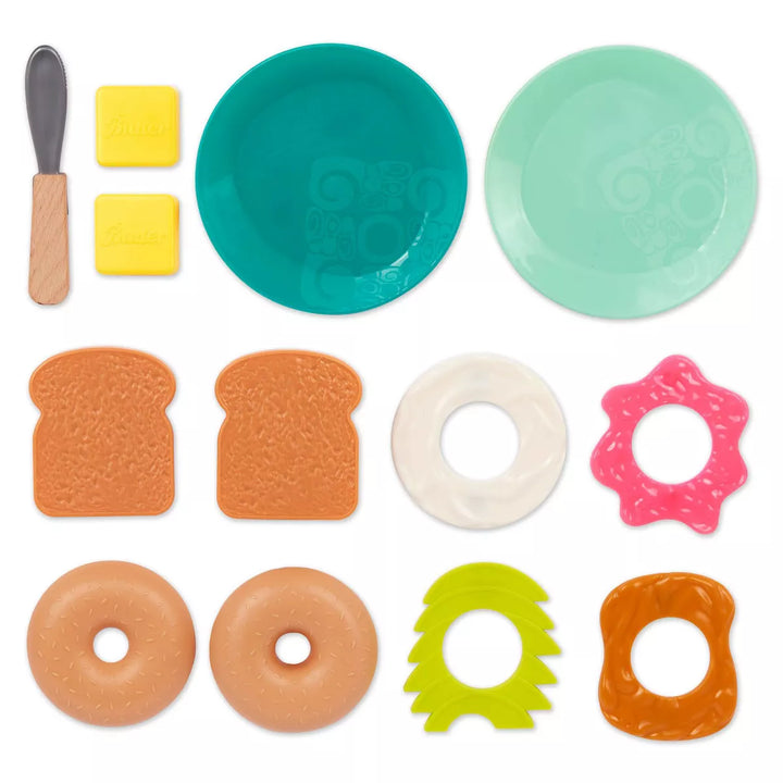 B. Toys - Play Food Set Mini Chef - Breakfast Toaster Playset