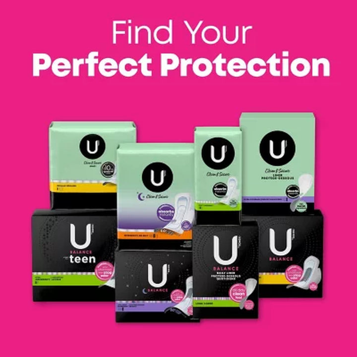 U by Kotex Barely There Liners, Regular, 100 Ct.