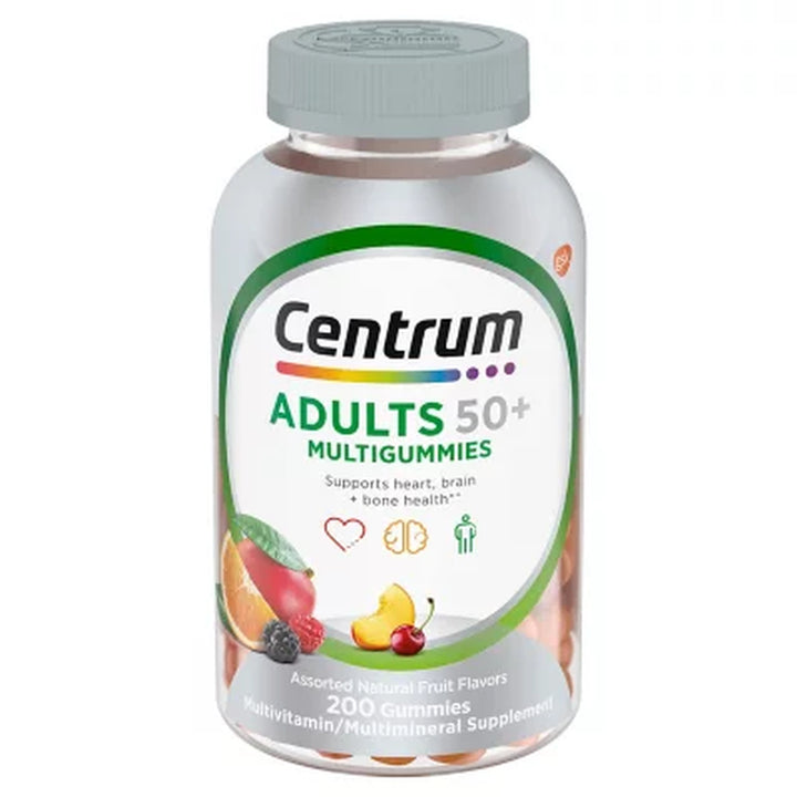 Centrum Multigummies Multivitamin Gummies for Adults 50 + 200 Ct.