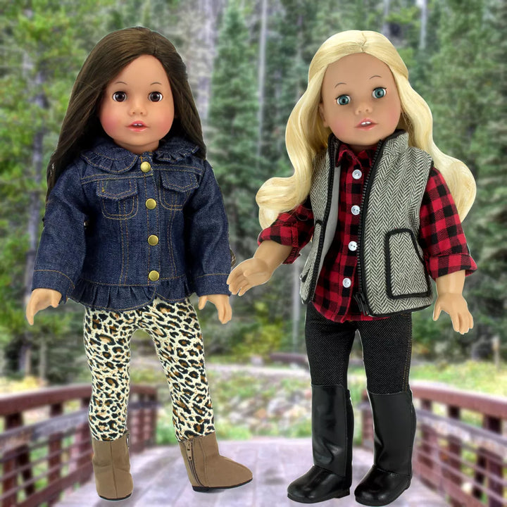 Sophia’S Jean Jacket, Leggings, and Boots Set for 18" Dolls