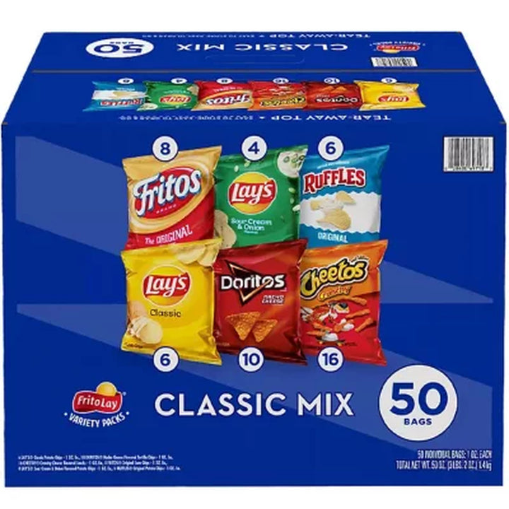 Frito-Lay Classic Mix Variety Pack 50 Pk.