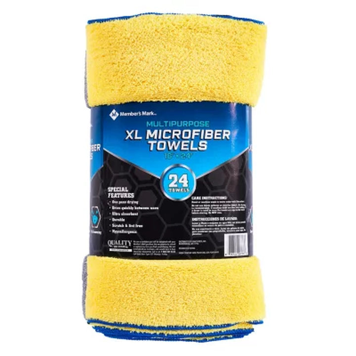 Member'S Mark Microfiber Towels 24 Pk., 3 Colors