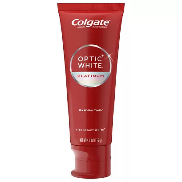 Colgate Optic White Platinum Teeth Whitening Toothpaste, 4.1 Oz., 4 Pk.