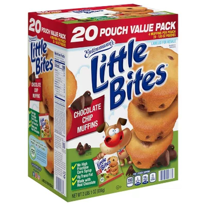 Entenmann'S Little Bites Chocolate Chip Muffins 1.65 Oz., 20 Pk.
