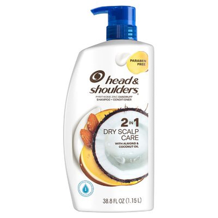 Head & Shoulders Anti-Dandruff 2-In-1 Shampoo and Conditioner, Dry Scalp Care, 38.8 Fl. Oz.