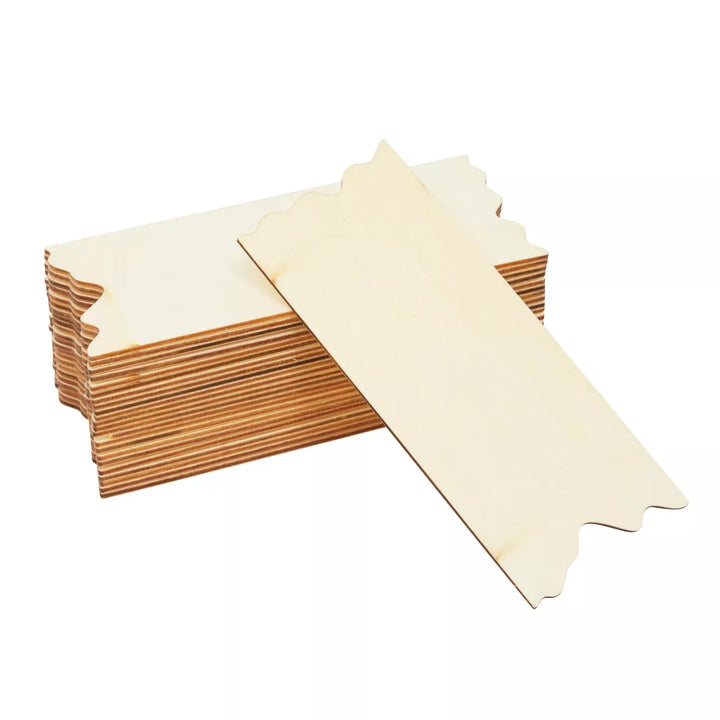 Juvale 24 Pack Unfinished Wooden Planks for Crafts, Wood Boards for Signs, Wood Burning (7 X 3 In)