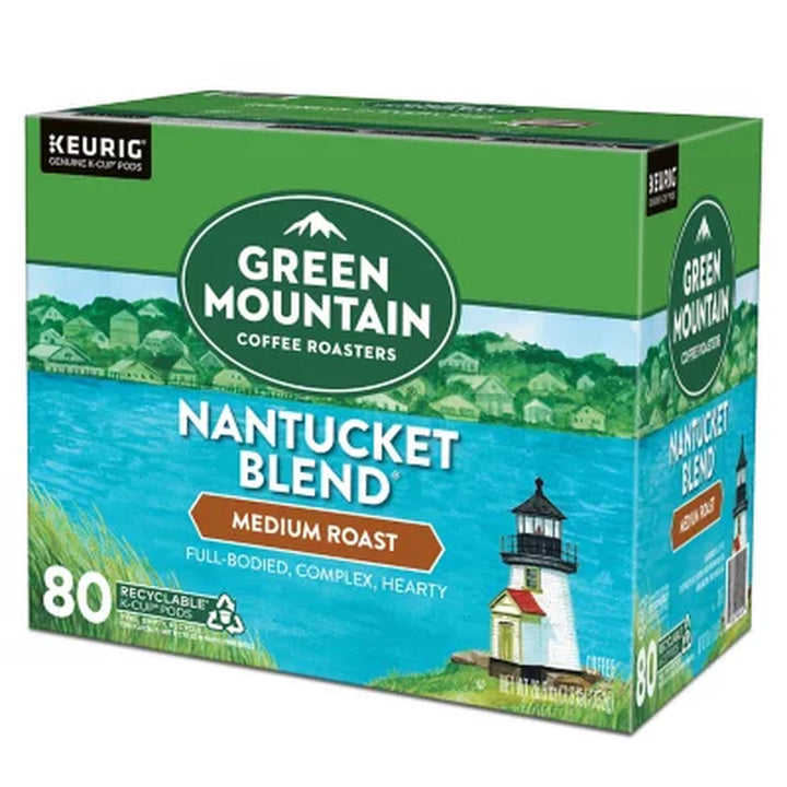 Green Mountain Coffee Roasters Medium Roast K-Cup, Nantucket Blend, 80 Ct.