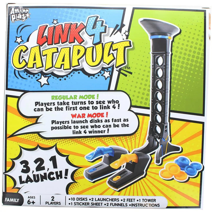 Anker Play Link 4 Catapult Game | Includes 2 Catapults | 2 Players