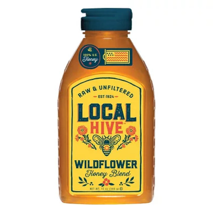 Local Hive 100% US Raw and Unfiltered Honey Gift Box, 12 Oz., 3 Pk.