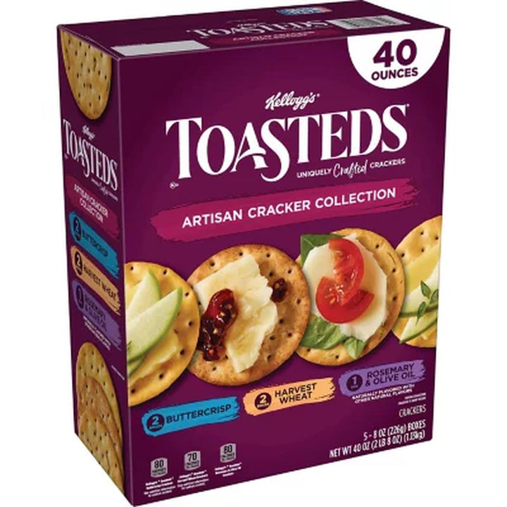 Kellogg'S Toasteds Crackers Variety Pack 40 Oz.