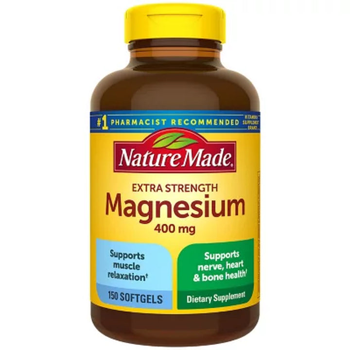 Nature Made Magnesium Softgels, 400 Mg 150 Ct.