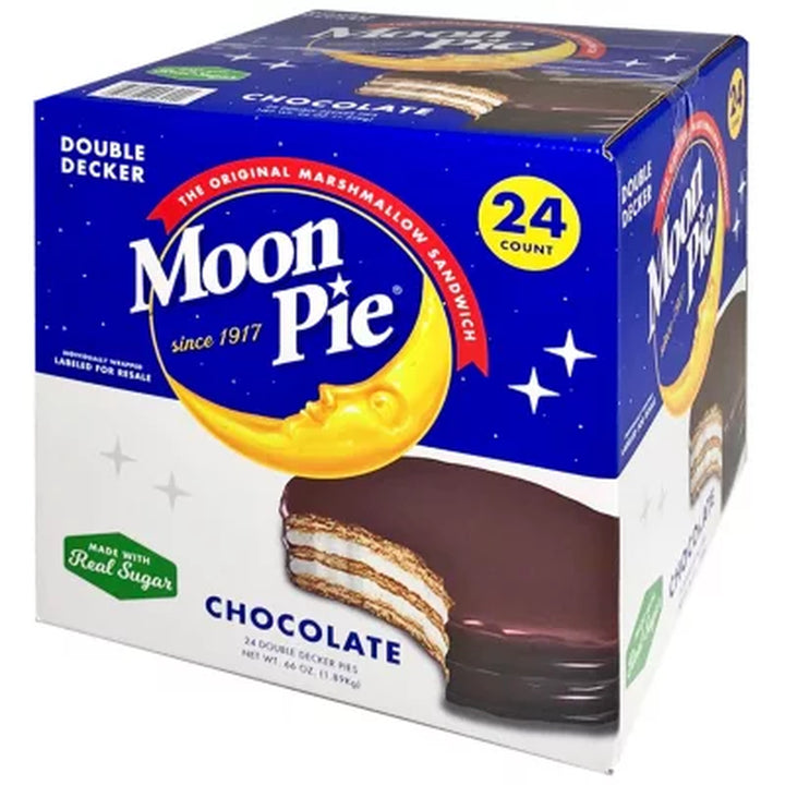 Moonpie Double Decker Chocolate 2.75 Oz., 24 Ct.
