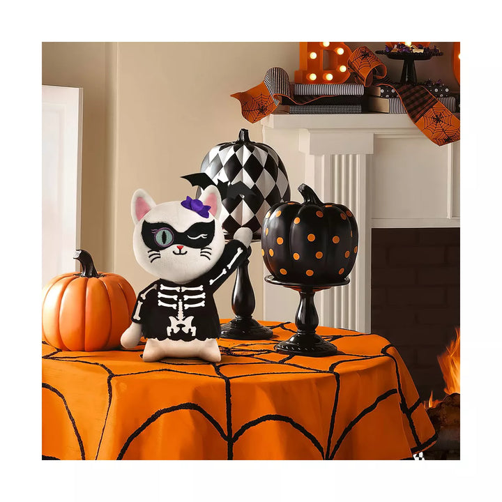 Fun Little Toys Halloween Plush Cat (Skeleton)