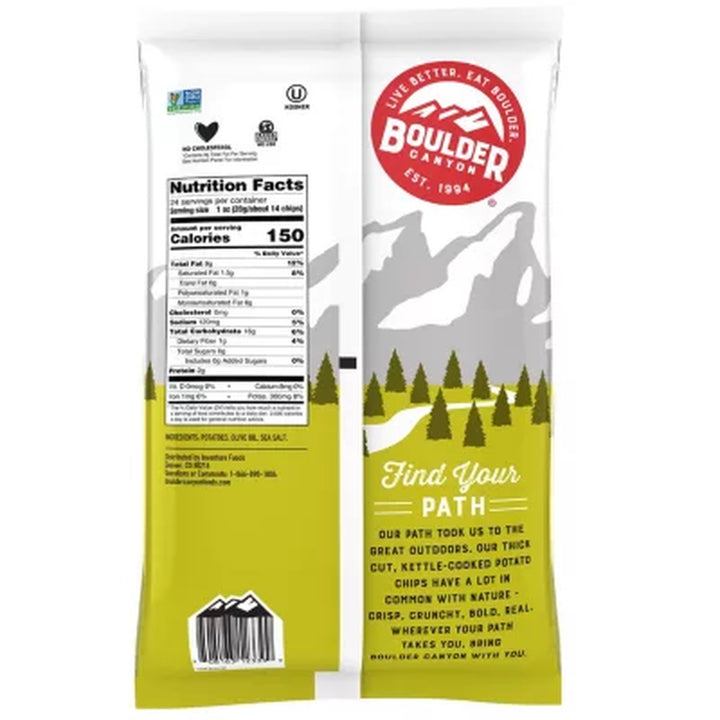 Boulder Canyon Olive Oil Kettle Cooked Chips, 24 Oz.
