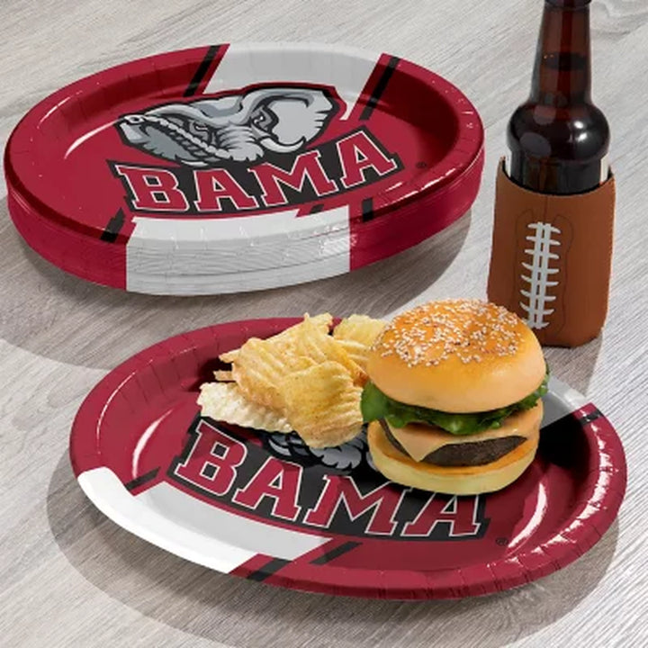 NCAA Oval Paper Plates, 10" X 12", 50 Ct. (Choose Your Team)