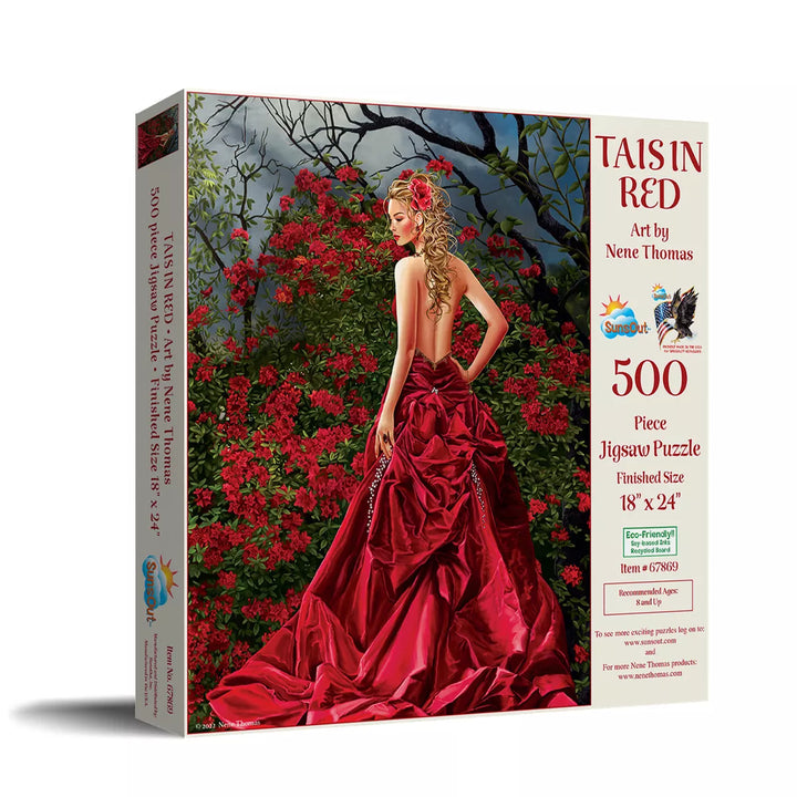 Sunsout Tais in Red 500 Pc Jigsaw Puzzle 67869