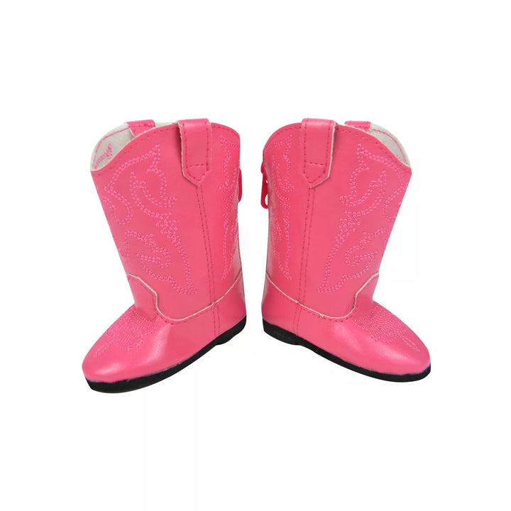 Sophia’S Western Cowboy Boots for 18” Dolls, Hot Pink