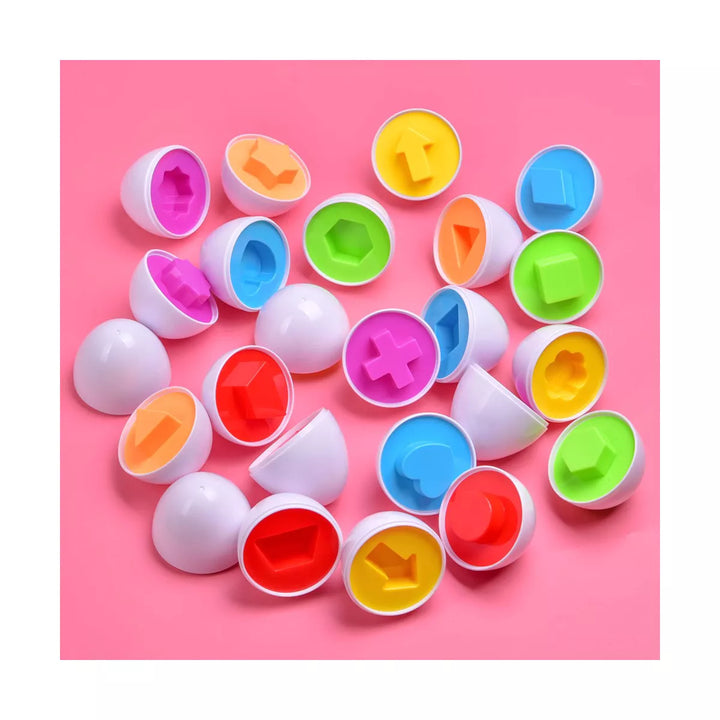 Fun Little Toys 12 PCS Sort & Match Egg Game