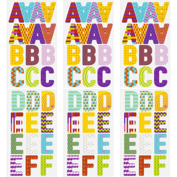 Best Paper Greetings 333-Pieces Letter Stickers Large 2.5 Inches, Uppercase Alphabet Stickers for Crafts, Peel and Stick A-Z Letters for Scrapbooking