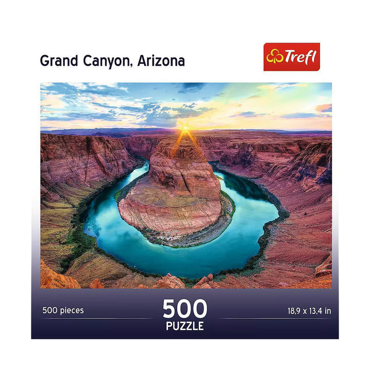 Trefl Grandcanyon USA 500Pc Puzzle: Brain Exercise, Americana Travel Theme, Gender Neutral, Creative Thinking