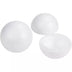 Juvale 4-Pack White Half Foam Balls, Semicircle for DIY Arts and Crafts Supplies (4 In)