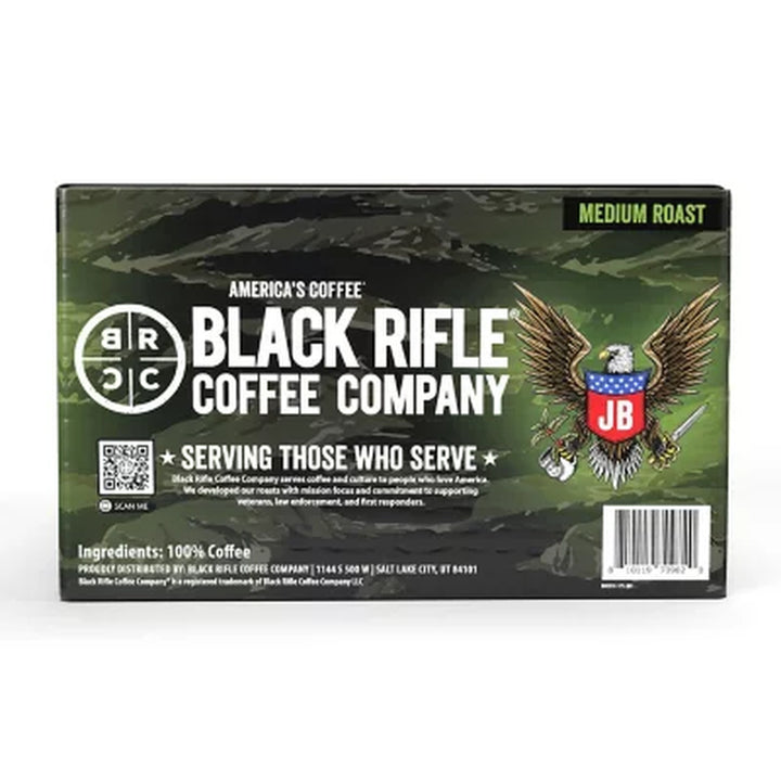 Black Rifle Coffee Company Just Black, Medium Roast K-Cup Coffee Pods 75 Ct.