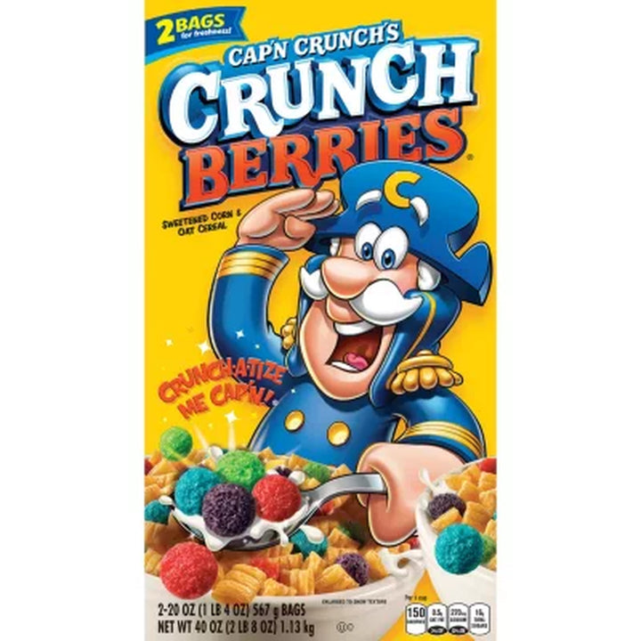 Cap'N Crunch'S Crunch Berries Cereal 40 Oz.