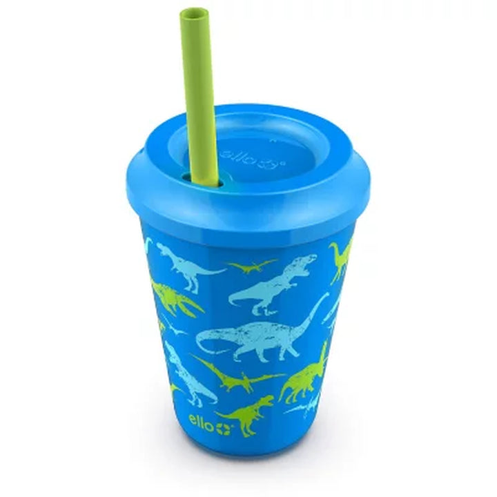 Ello Kids 12-Ounce Color Changing Tumblers with Lids and Straws, 10 Pack (Assorted Colors)