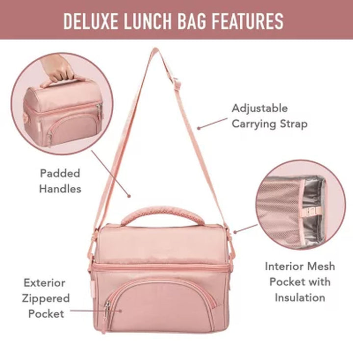 Bentgo 4-Piece Deluxe Set with Insulated Lunch Bag, Ice Packs & Bento Classic