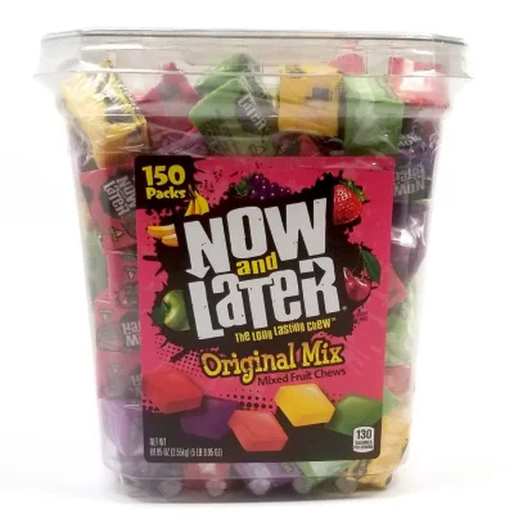 Now & Later Fruit Chews Candy, 150 Pk.