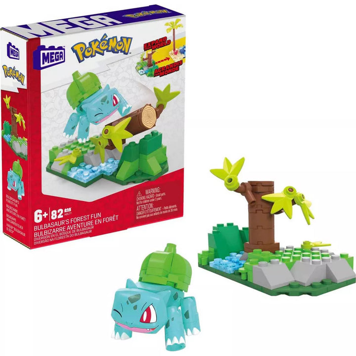 MEGA Pokémon Bulbasaur'S Forest Fun Building Set - 80Pcs