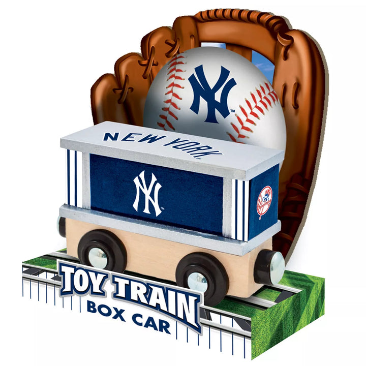 Masterpieces Wood Train Box Car - MLB New York Yankees.