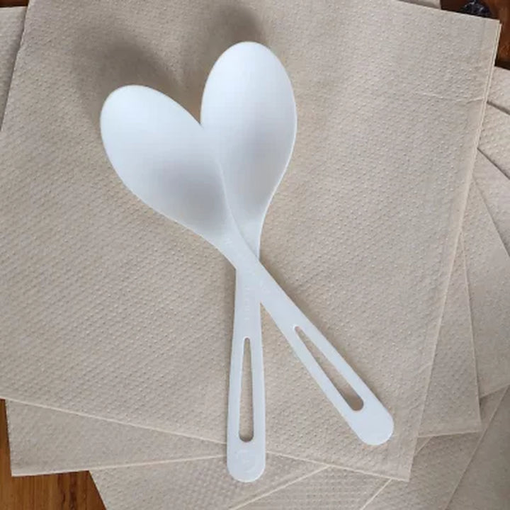 World Centric TPLA Compostable Plant-Based Spoons, 6" 250 Ct.